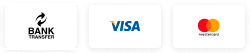 Payments accepted: Bitcoin, PayPal, Bank Wire Transfer, Visa, MasterCard